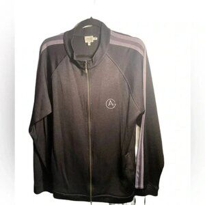 Vintage Armani Collezioni casual cottonpoly full zip longsleeve track jacket L